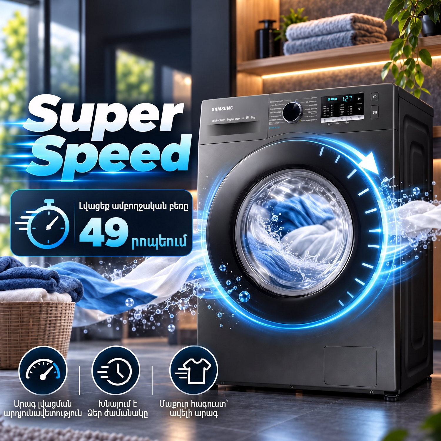 Washing machine Samsung WW80AGAS26AXLP — 7