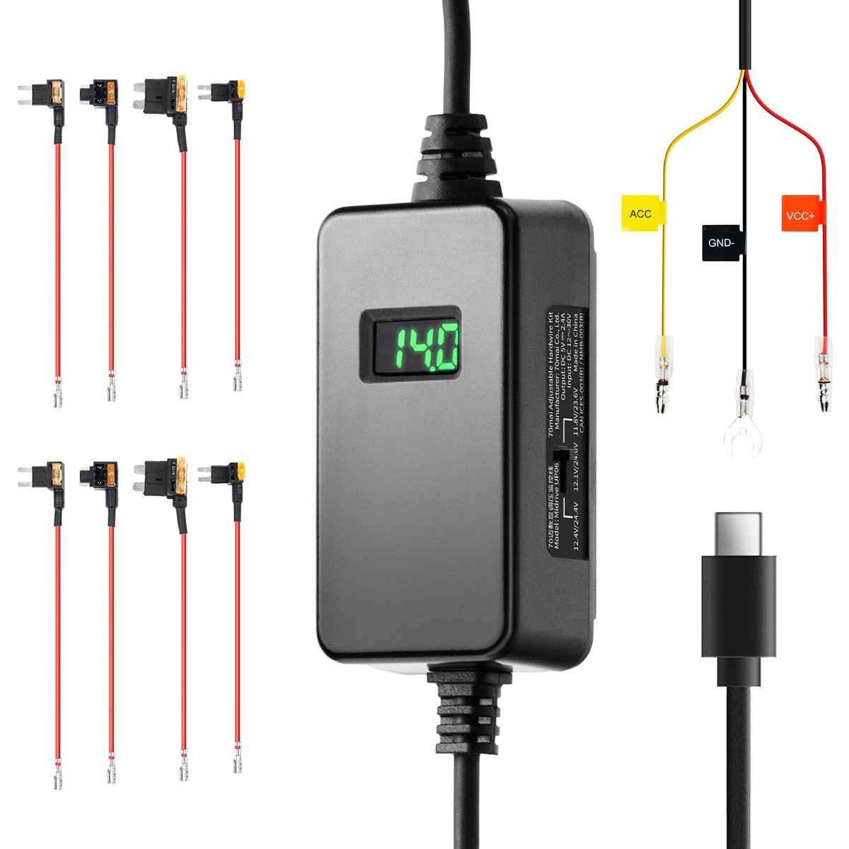 70MAI Hardwire Kit Midrive UP06