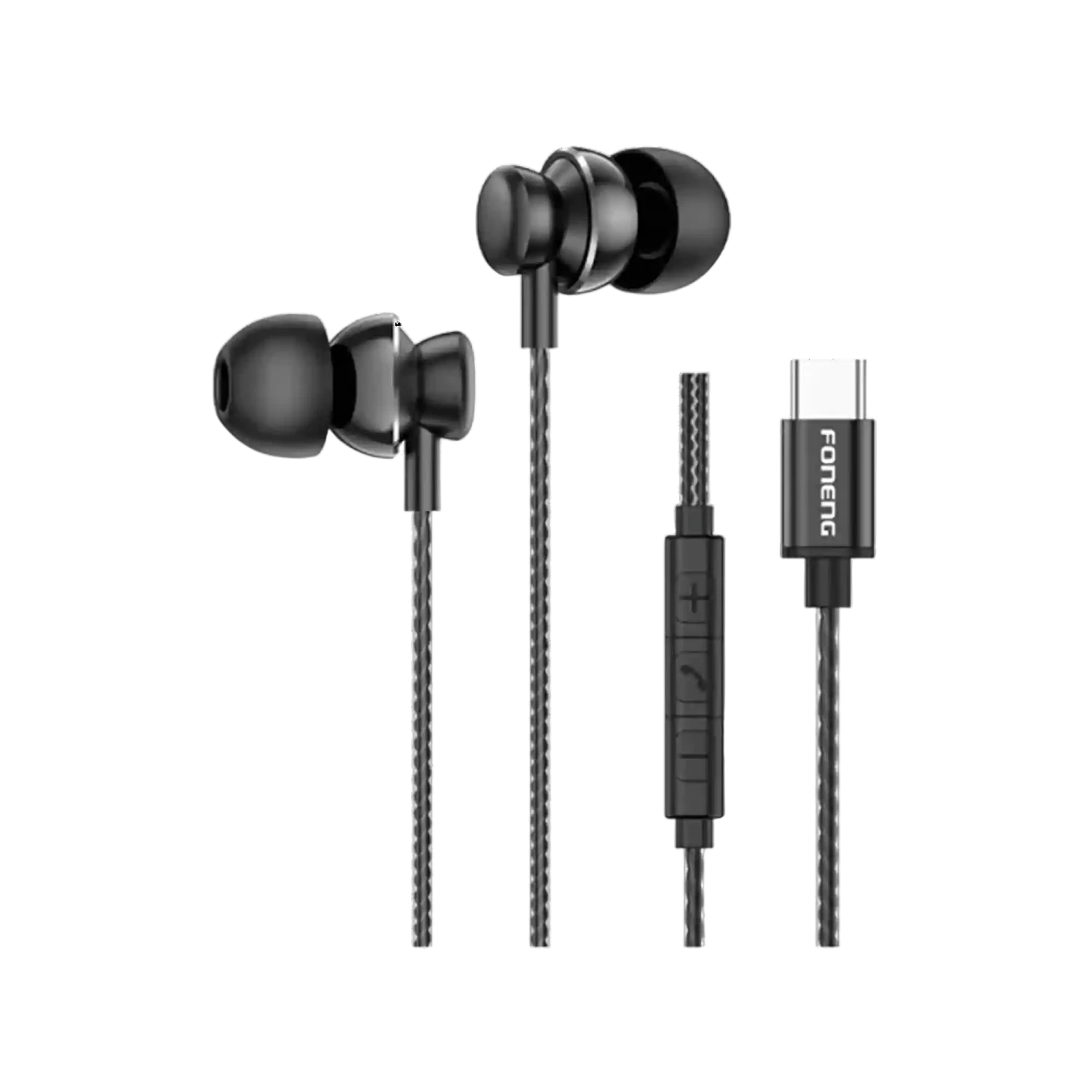 Foneng T67 In-Ear Heavy Bass Earphone Type-C - 3537