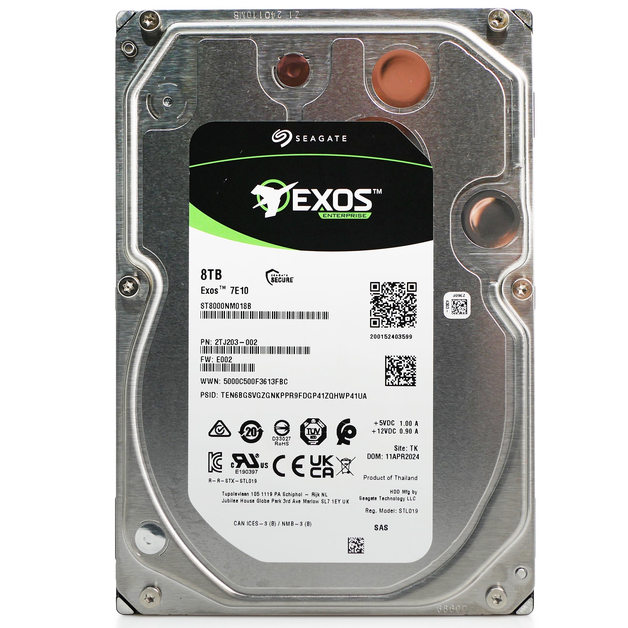 Exos 7E10 Enterprice HDD ST8000NM018B — 2