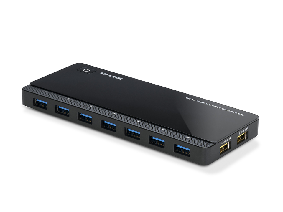USB-концентратор TP-Link UH720 на 7 портов USB 3.0 с 2 портами зарядки — 2