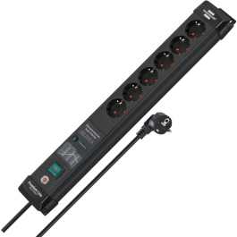 Premium-Line 6-Way Surge Protected Power Strip — 2