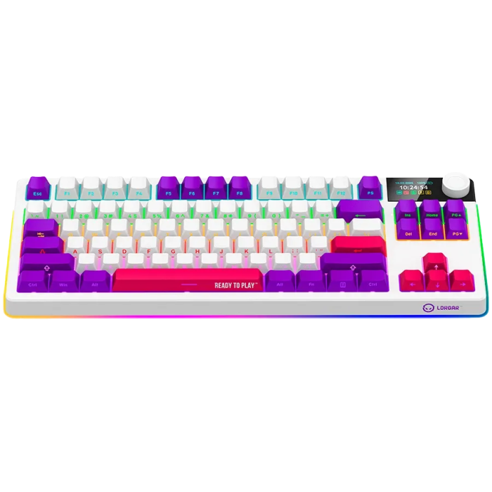 Lorgar Wireless TKL Mechanical Gaming Keyboard Pro LRG-KBP70TKLW-WH-US — 2
