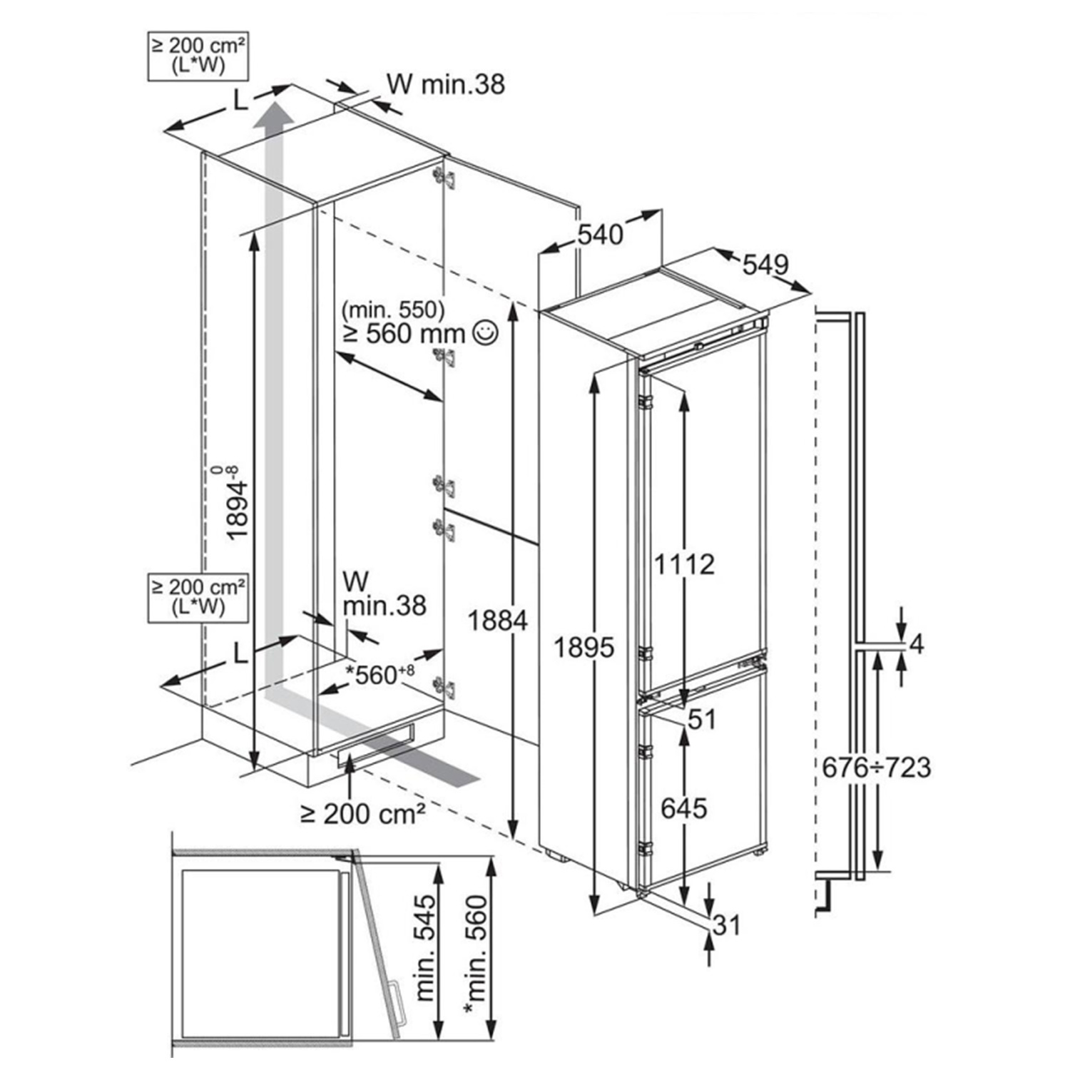 Refrigerator built in AEG TCTCS191ES — 4
