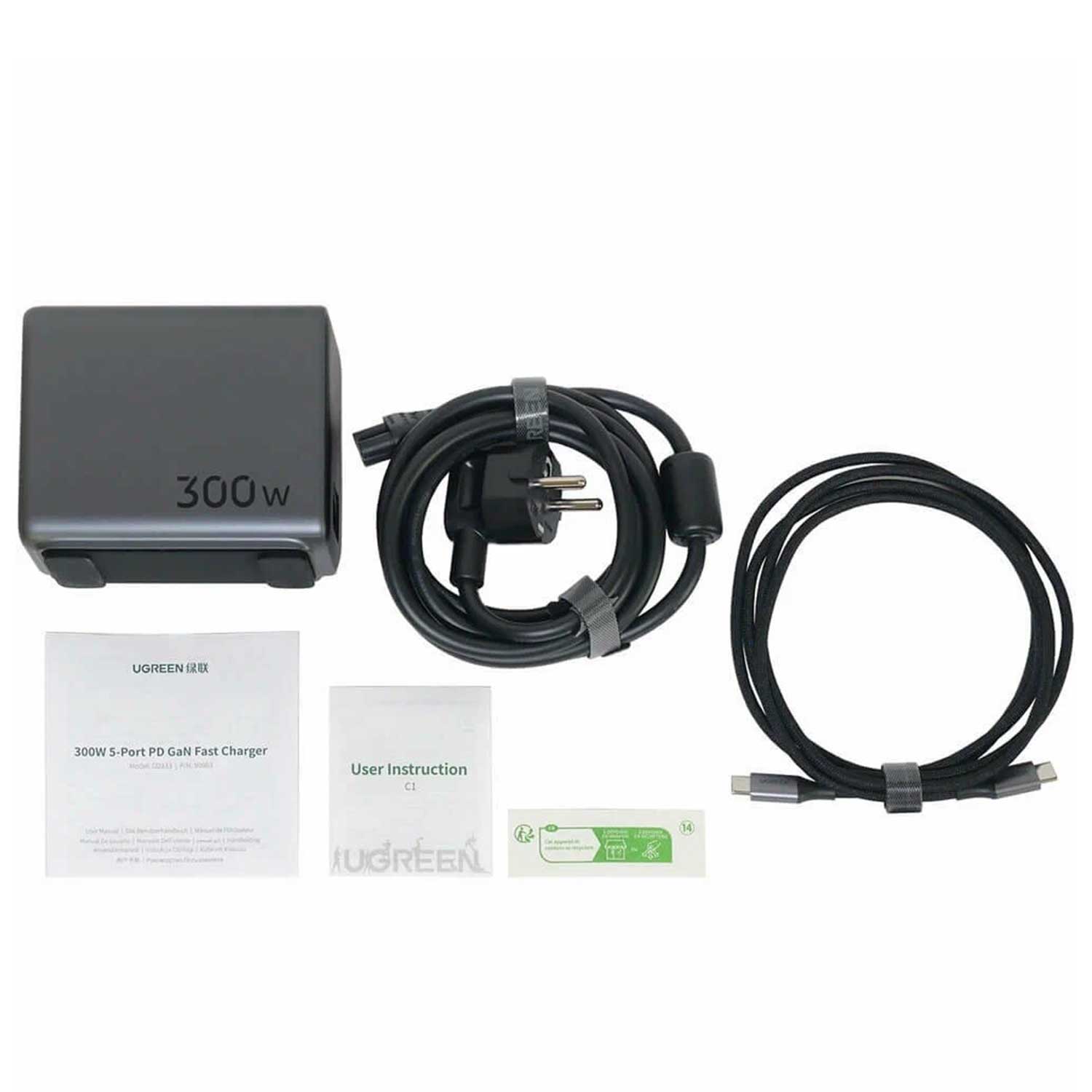 Power adapter UGREEN Nexode USB-C PD Gan 5 Ports Desktop 90903B 300W — 7