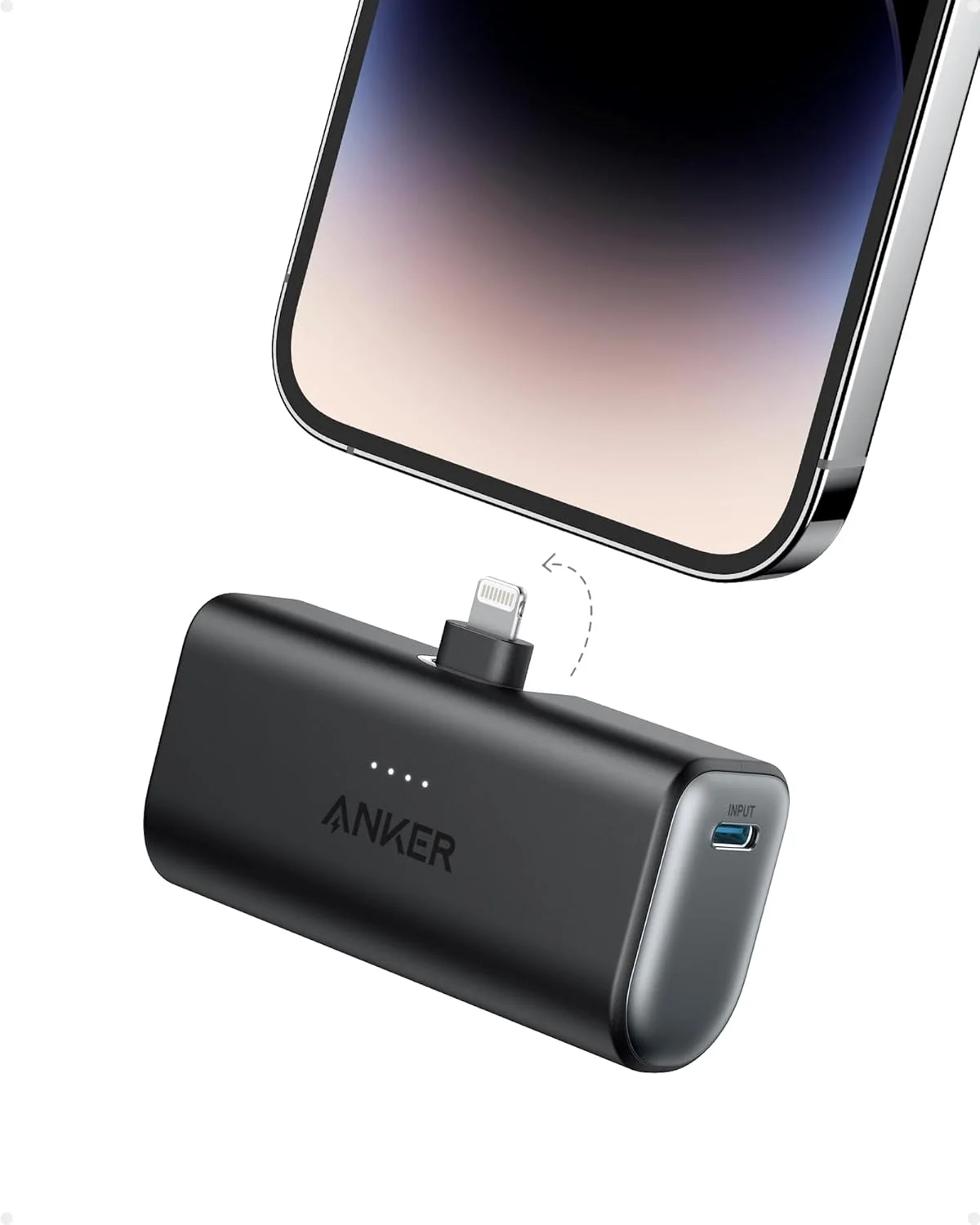 Nano Power Bank with Built-in Lightning Connector Portable Charger 5 000mAh 12W — 2