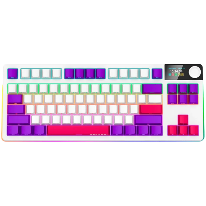 Lorgar Wireless TKL Mechanical Gaming Keyboard Pro LRG-KBP70TKLW-WH-US