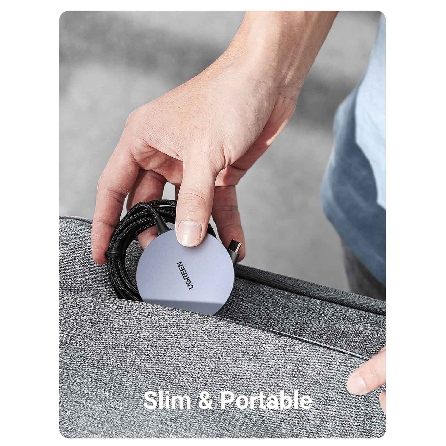 Cable UGREEN Magnetic Wireless Charger USB-C 55206 15W — 7