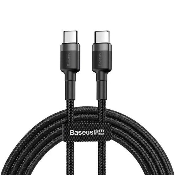 Cable BASEUS Cafule PD 2.0 60W Type-C to Type-C GR BK CATKLF-HG1 — 2