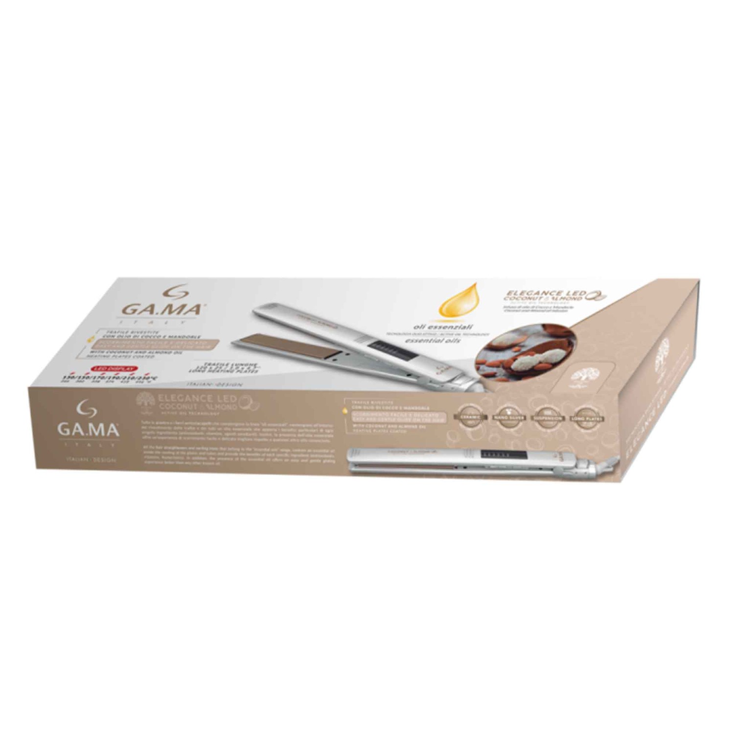 Hair styler GA.MA ELEGANCE LED COCONUT ALMOND GI0240 — 7