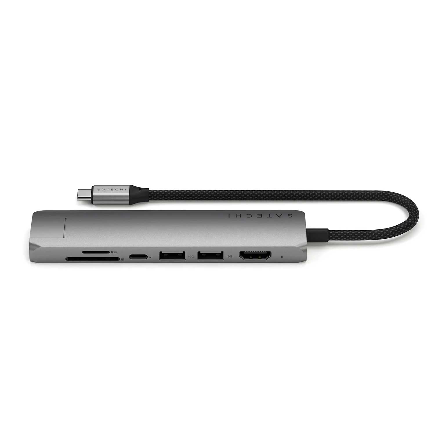 USB hub SATECHI 7-in-1 USB-C Slim Multiport Adapter with Ethernet ST-P7SM — 3