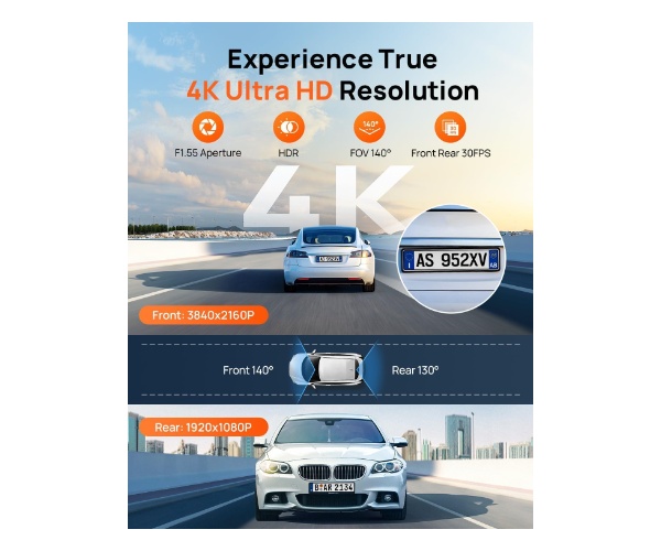 Видеорегистратор 70Mai 4K A800SE-1 Set — 3