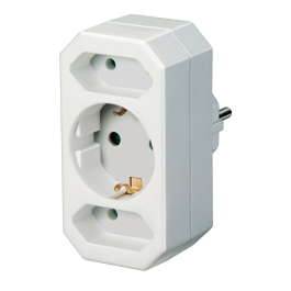 Multiple Socket Outlet Adapter 3-Fold
