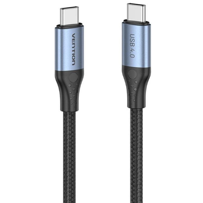 Vention Cotton Braided USB 4.0 C Male to C Male 5A Cable up to TAVHF — 2