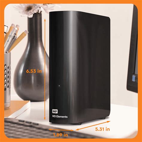 External HDD Western Digital WD Elements Desktop External HDD 3.5 USB 3.2 WDBWLG0120HBK Elements Desktop External HDD 3.5 USB 3.2 — 2