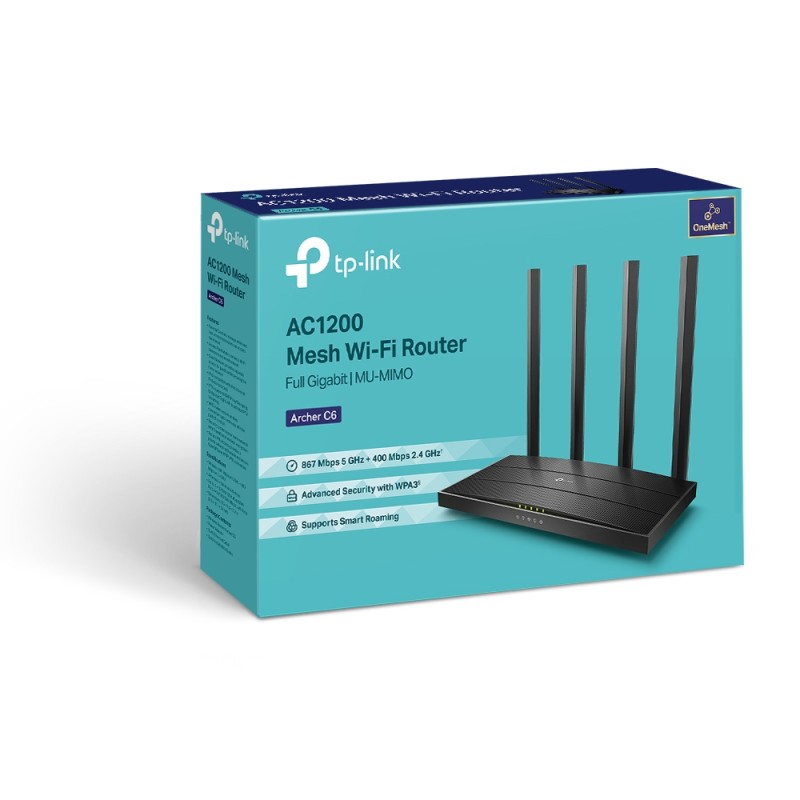 Gigabit Router TP-Link AC1200 Archer C6 — 2
