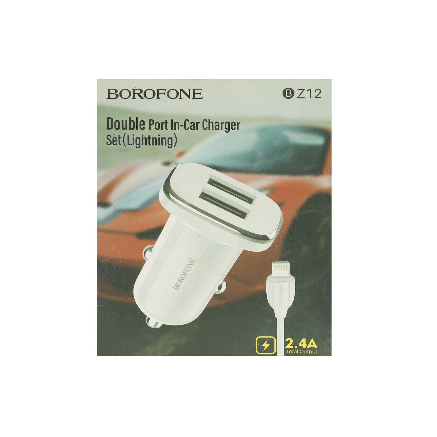 Car adapter BOROFONE BZ12 708656-345 — 4