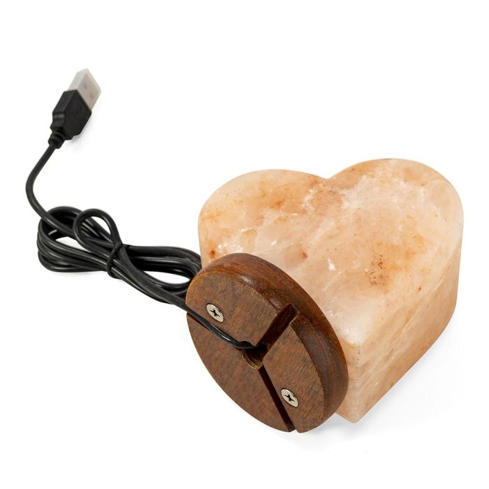 Barry Salt lamp Heart with USB — 3