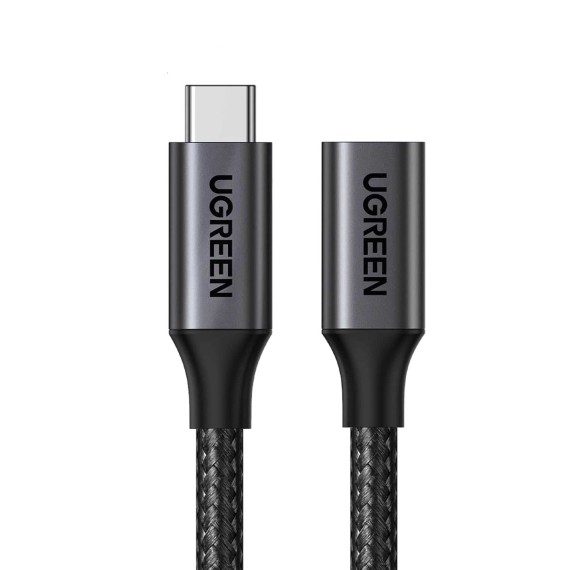 Cable UGREEN USB-C 3.2 Gen2 to USB-C Extension 100W 4K60Hz Video Braided 45191 — 2