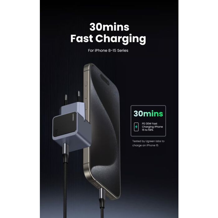 UGREEN Wall Charger 1USB-C 35041 30W — 2