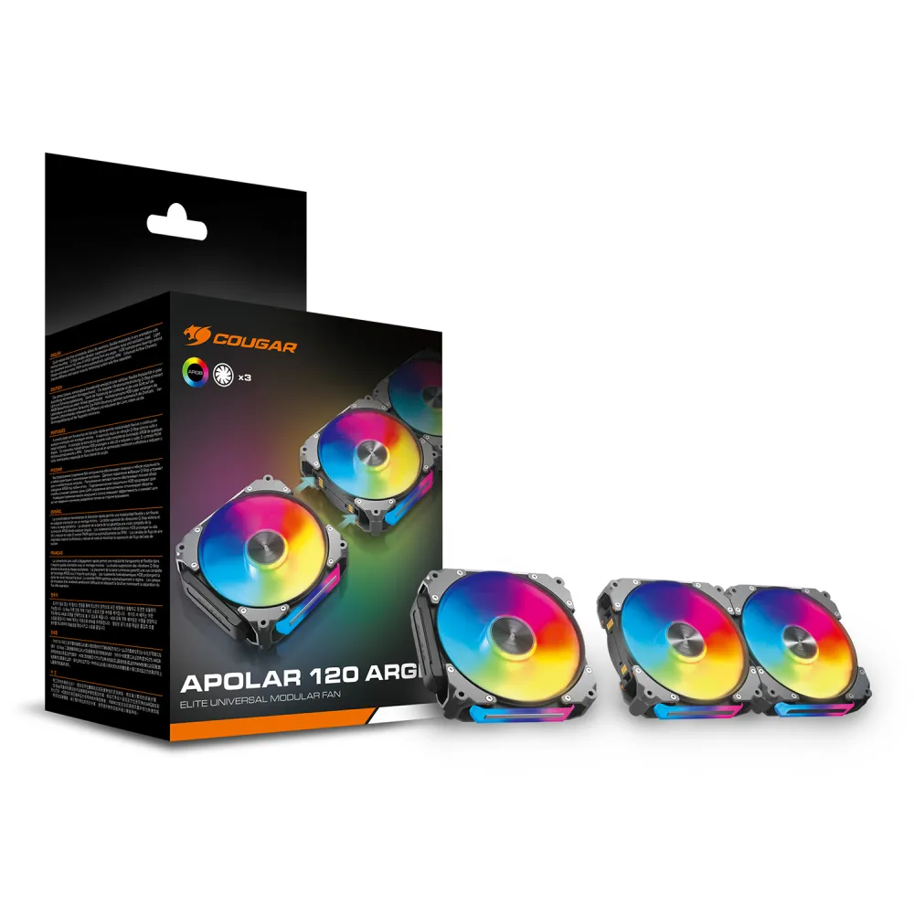 Cougar Apolar 120 ARGB 3 Fan Pack — 6