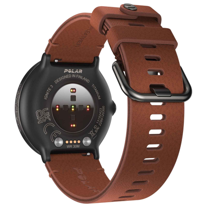 Polar ignite 3 ti lthr brnz m l — 4