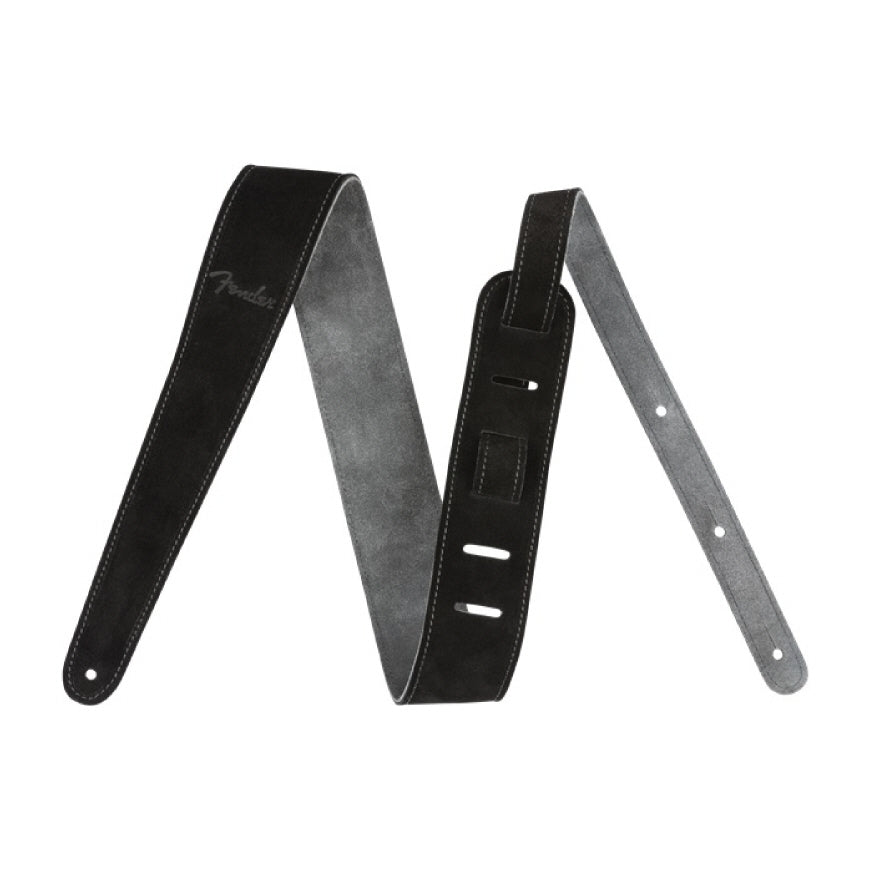Fender 2 RVRS Suede Strap BLK GRY 0990691006 — 2