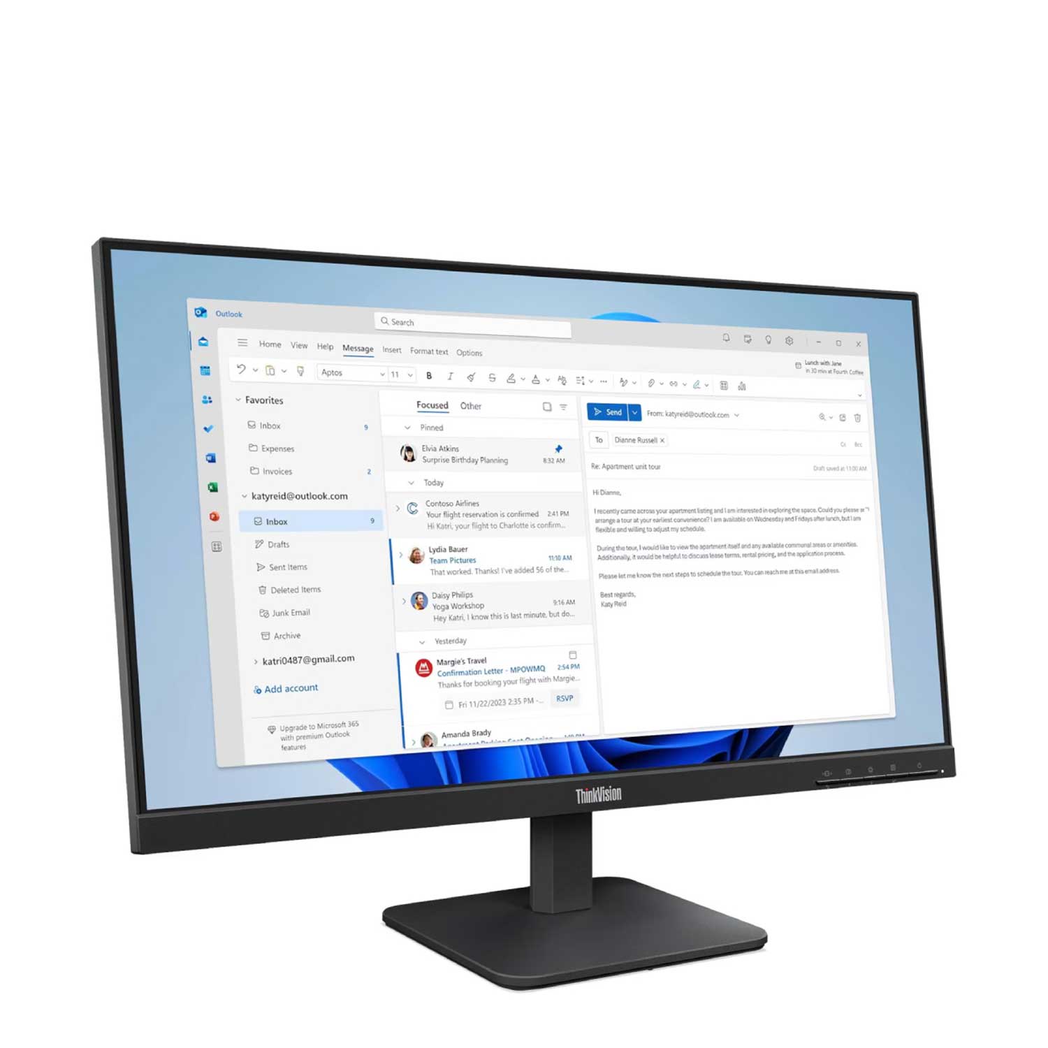 Monitor Lenovo ThinkVision S24-4e 23 IPS 100Hz FHD 64B5KAT1EU — 2
