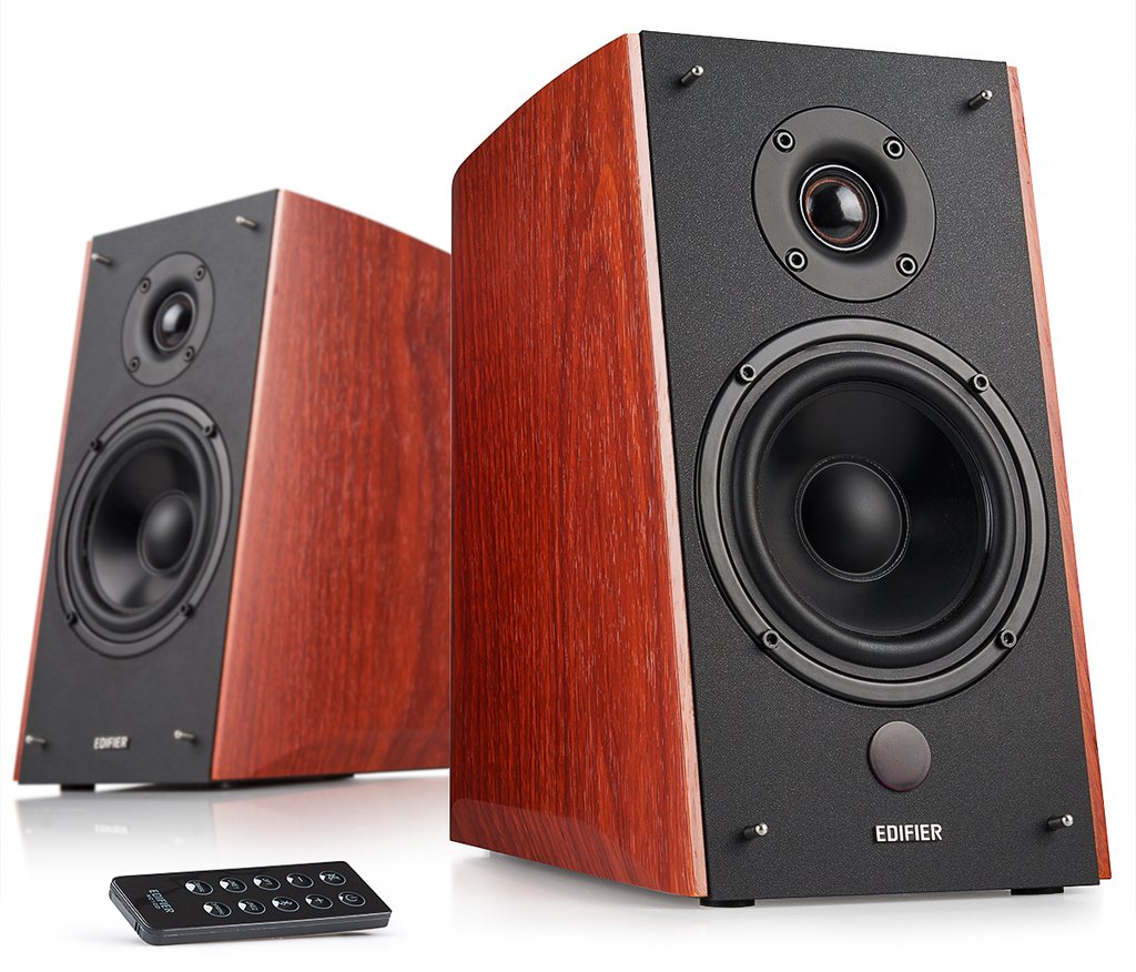 Edifier R2000DB Bluetooth Active Speaker Pair Brown Wood — 4