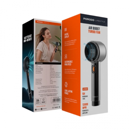 Lifestyle 10W Handheld Turbo Fan 2000mAh — 2