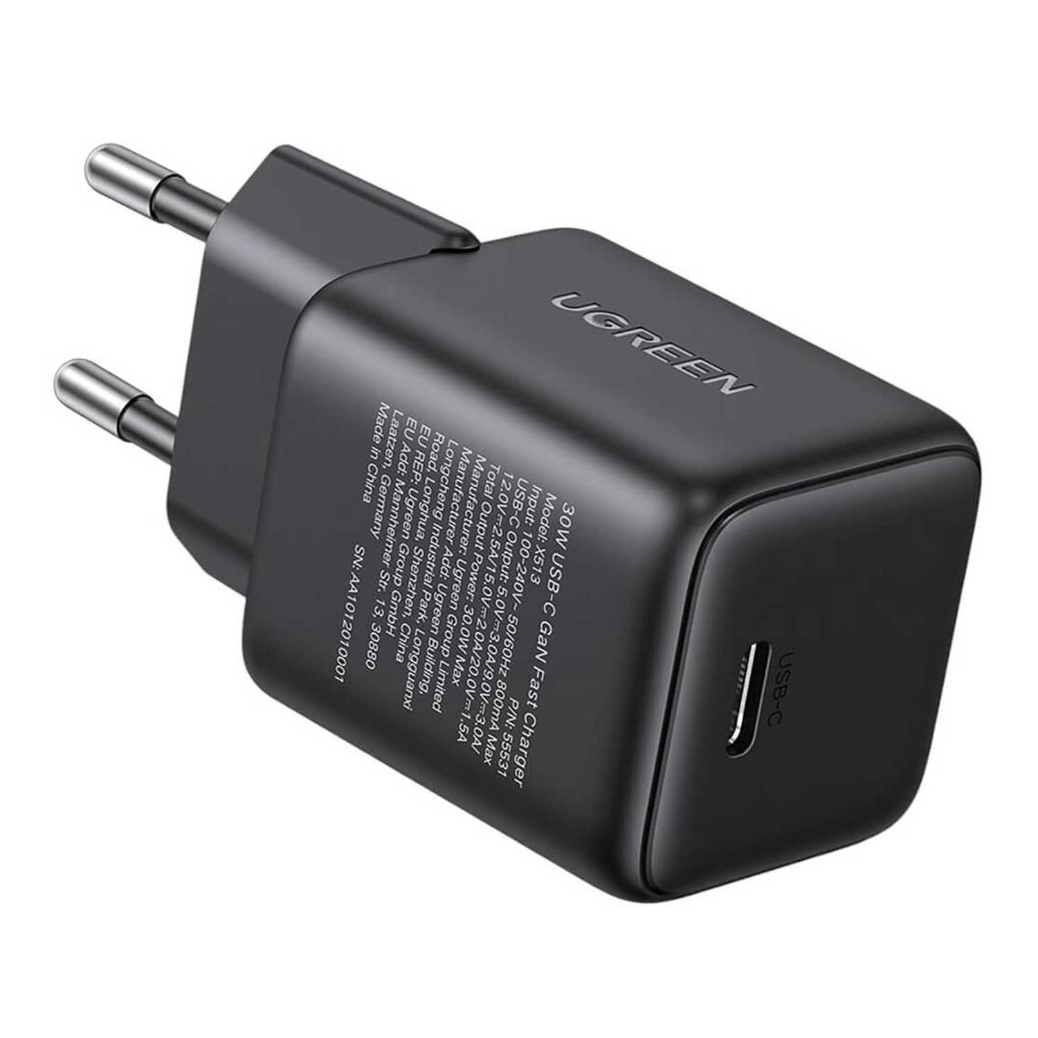 Power adapter UGREEN USB-C Gan 65012 30W — 3