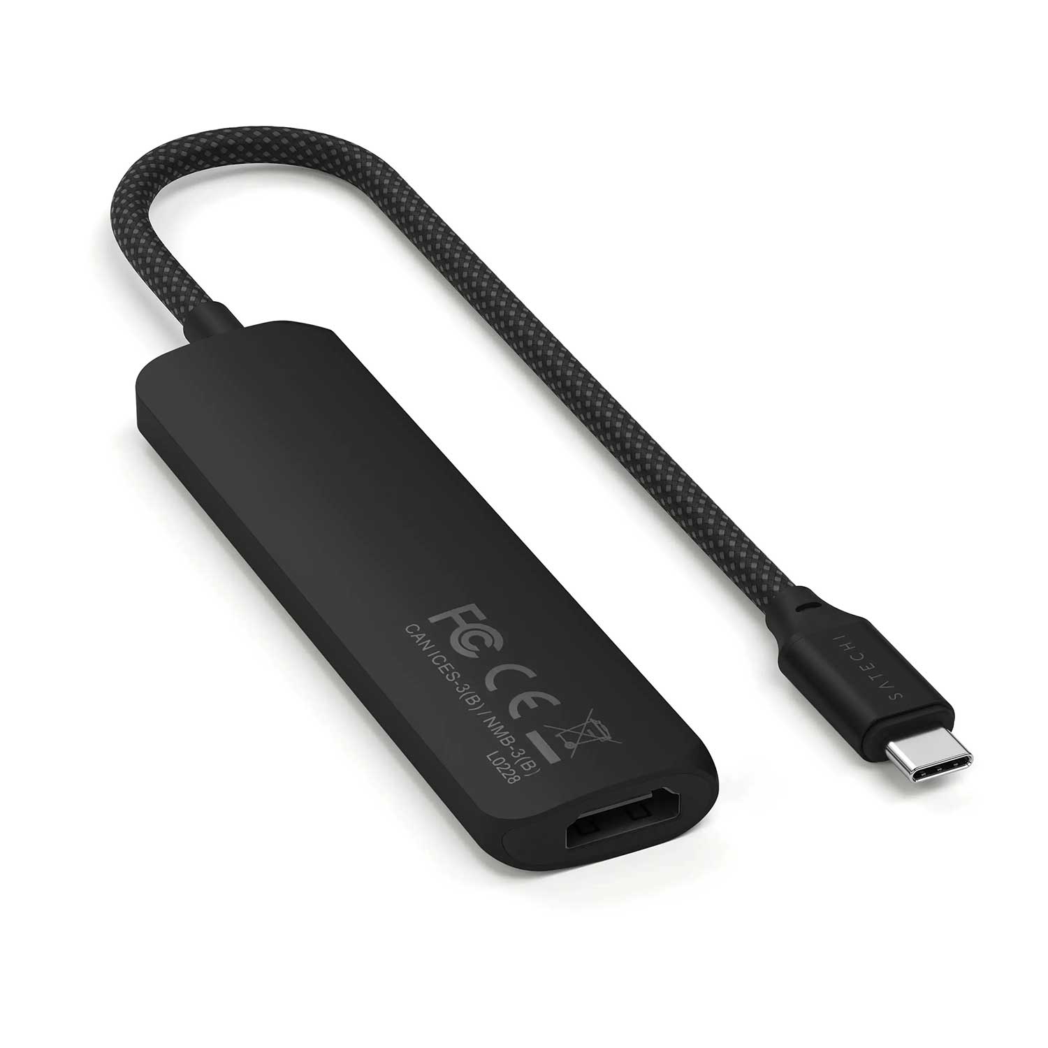 USB hub SATECHI 4-in-1 USB-C Slim Multiport Adapter 4K ST-P4SK — 2