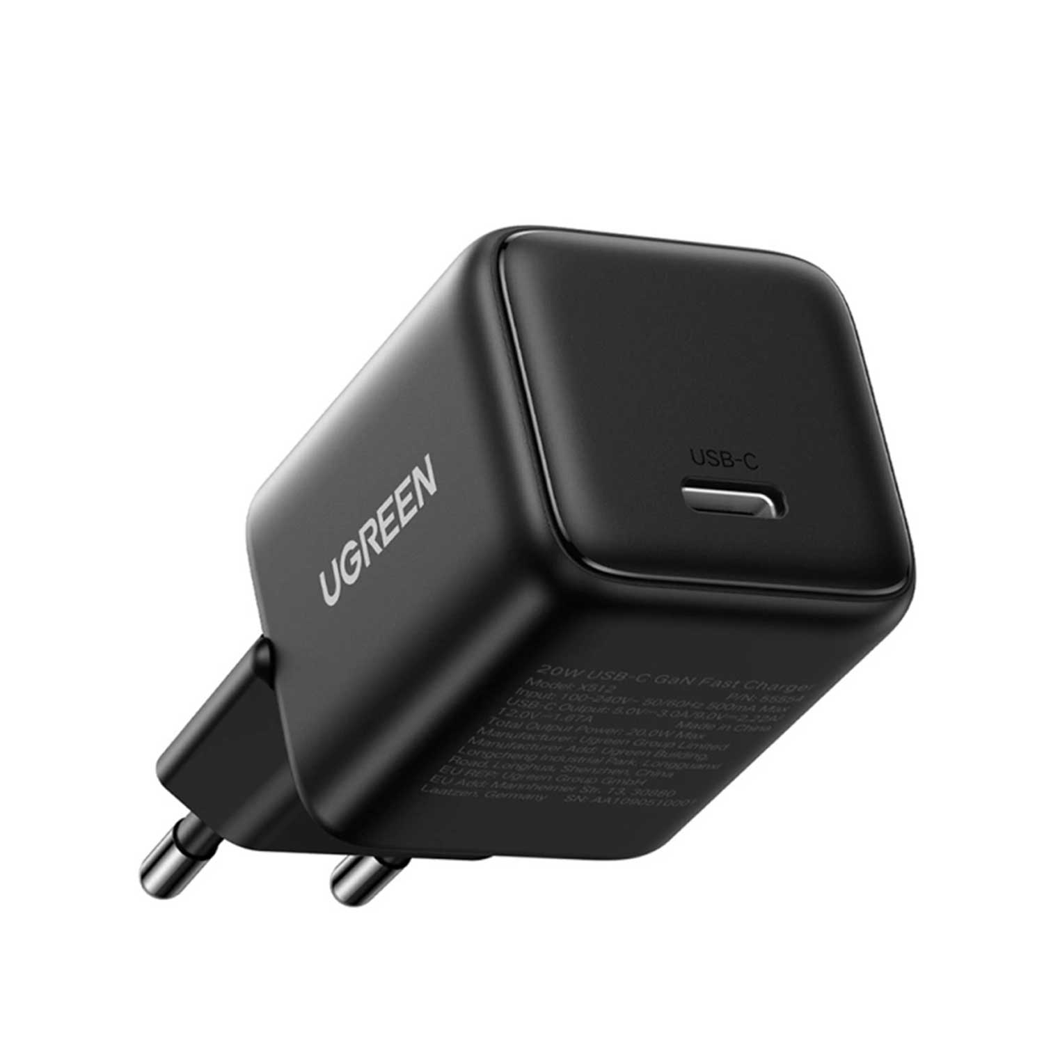 Power adapter UGREEN X512 USB-C GaN PD3.0 Fast Charger 55528 20W — 2
