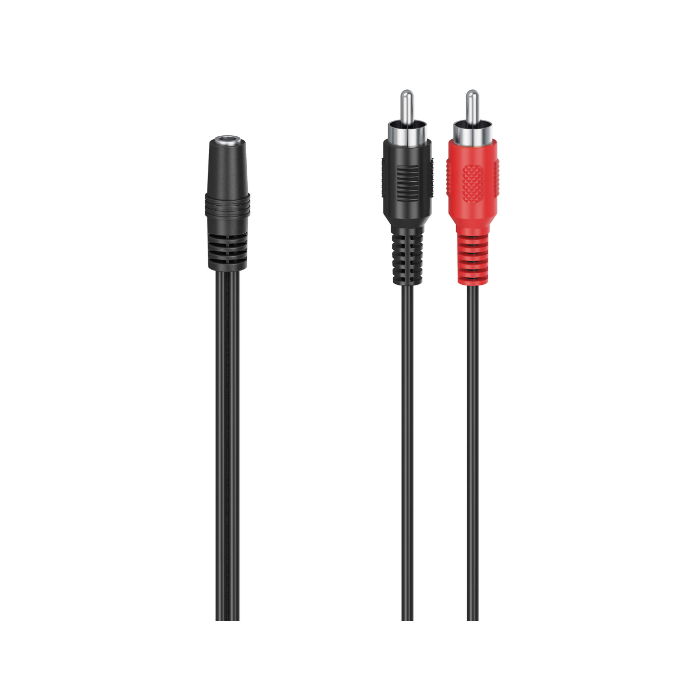 Audio Adapters 2 RCA Plugs - 3.5 mm Jack Socket Stereo 205186 — 2