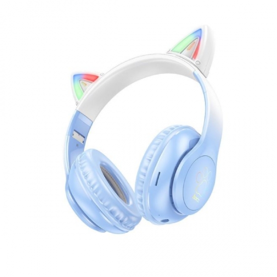 Wireless headphone Hoco W42 Cat Ears Bluetooth Headphone Cherry Blossom — 3