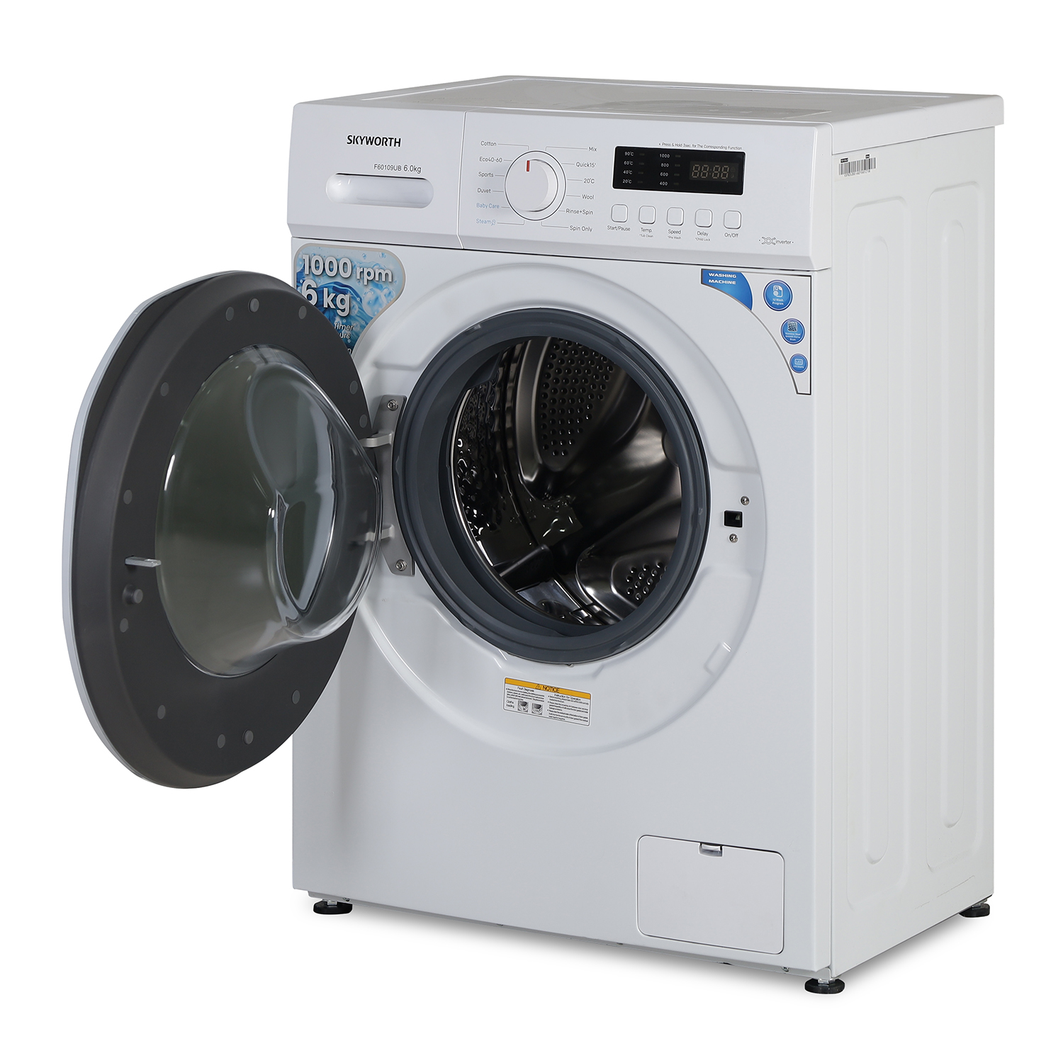 Washing machine SKYWORTH F60109UB 6KG — 3