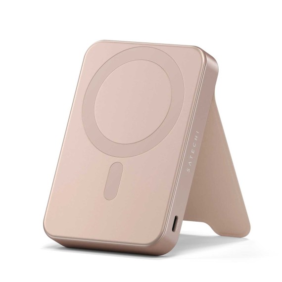 Power bank SATECHI OntheGo 10000mAh Magnetic Qi2 USB-C PD witch Stand Desert Rose ST-B10Q2SR — 2