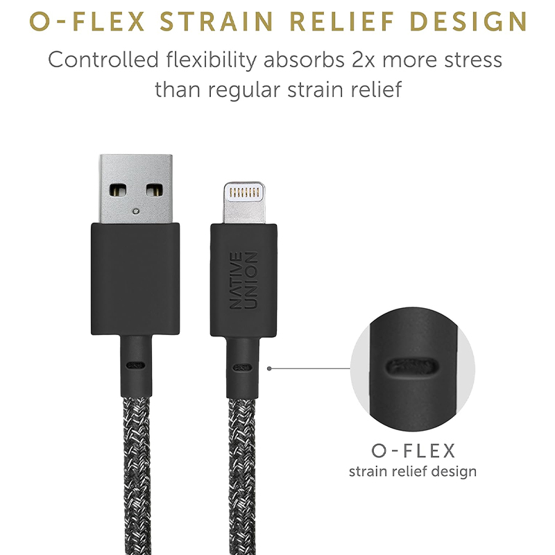 Cable NATIVE UNION KV-USB-C to Lightning COSMOS BLK — 3