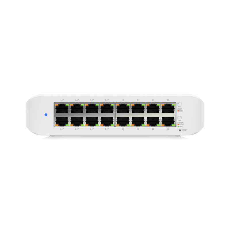 Гигабитный коммутатор Ubiquiti USW-Lite-16-PoE PoE+, 16 портов — 3