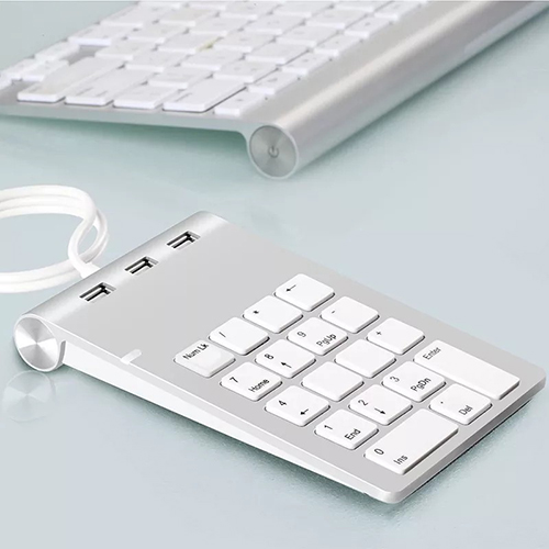 Rocketek Mini Numeric Wired numpad with 3xUSB2.0 — 3
