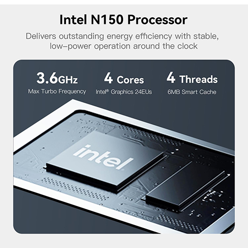 Beelink ME Intel N150 LPDDR5 eMMC+ SSD Win11Pro — 3