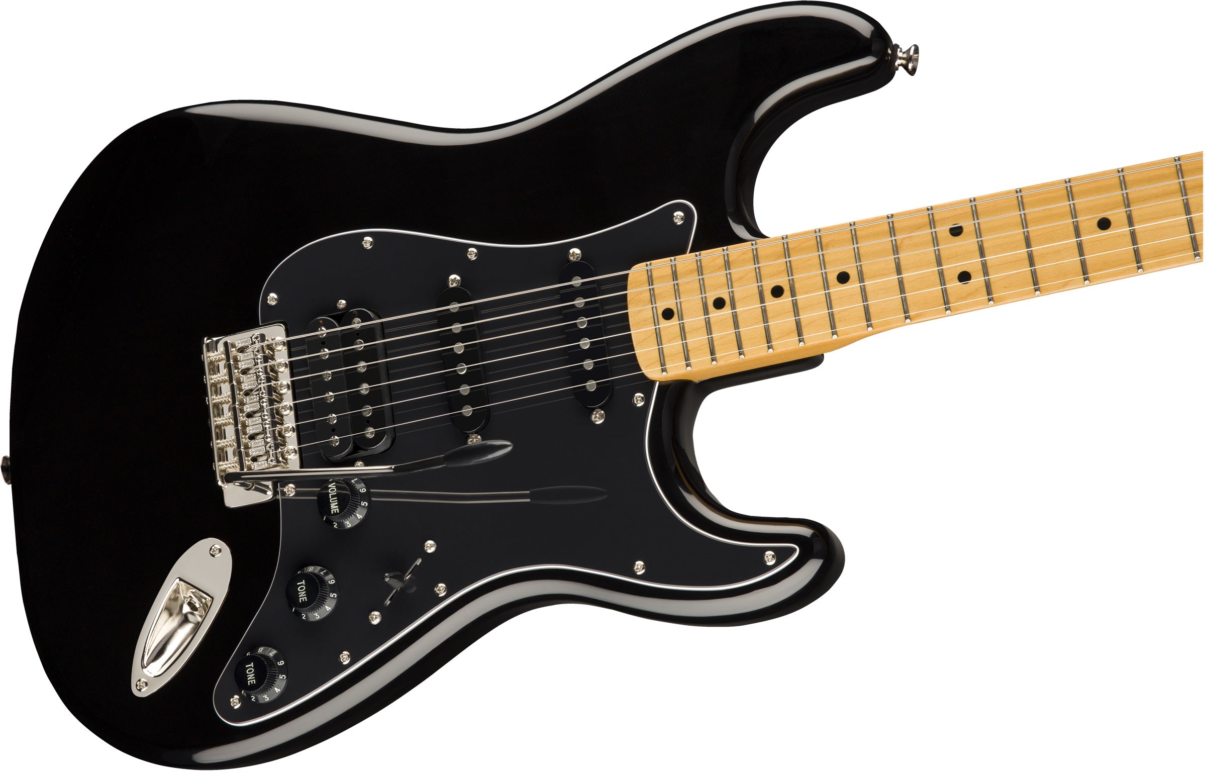 Squier Classic Vibe 70s Stratocaster Electric Guitar HSS MN BLK — 4