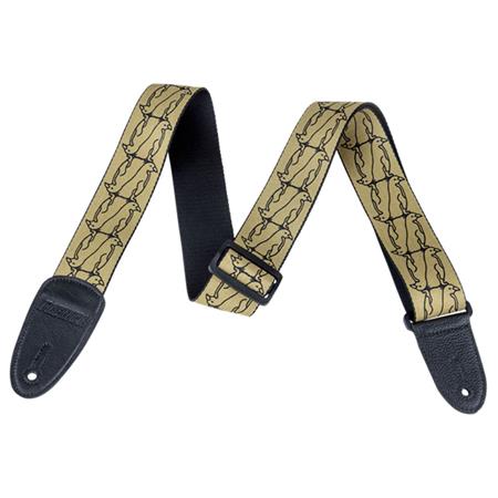 Gretsch Guitar Strap DBLPENG GLD BLK — 4