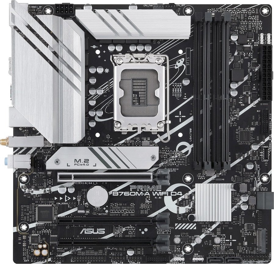 Prime B760M-A WiFi D4 iB760 1700s DDR4 ready — 2