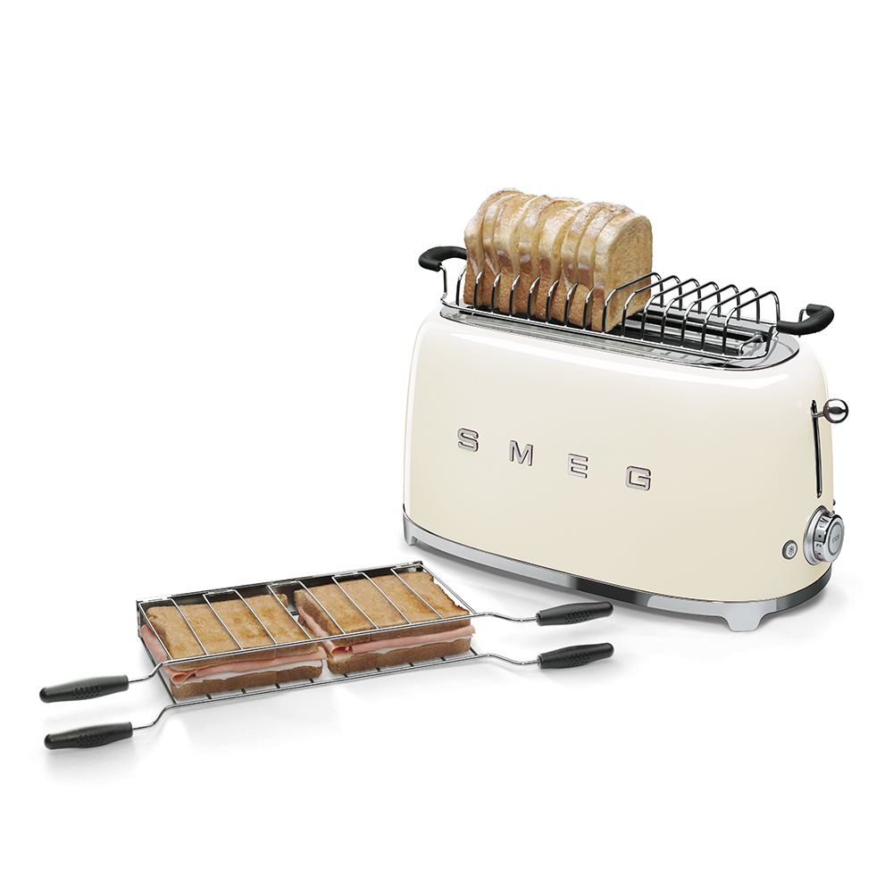 SMEG Toaster 4 Slice 50 s Style TSF02CRUK — 4
