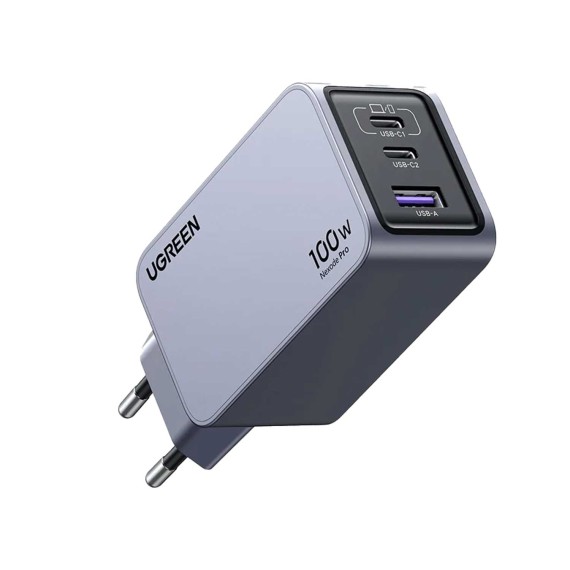 Power adapter UGREEN X757 Nexode Pro GaN Fast Charging PD 3 Ports GR 25874 100W — 2