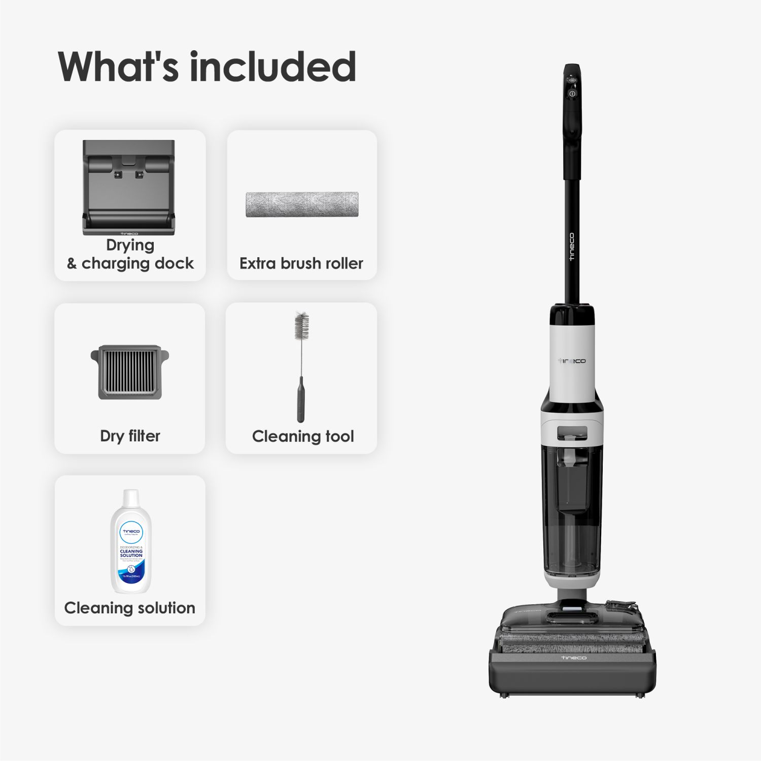 Vacuum cleaner wireless TINECO FLOOR ONE S6 STRETCH PRO FW422700RU — 3