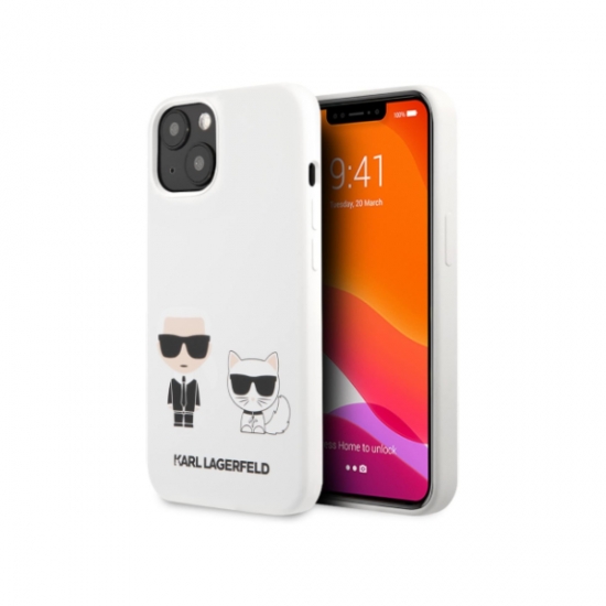 CG Mobile Karl Lagerfeld Liquid Silicone Karl And Choupette Case For iPhone 13 — 3