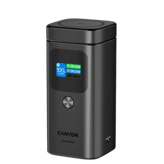 Power bank CANYON OnPower 150 15000mAh Qi2 Magnetic Wireless PD 100W CNS-CPB150DG — 2
