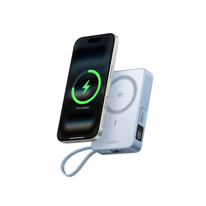 UGREEN 10000mAh Magnetic Power Bank Qi2.2 25W 65958B — 3